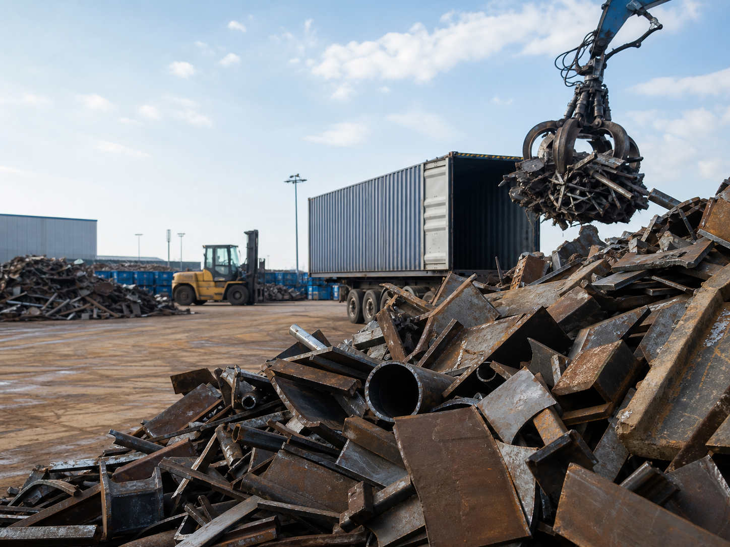Ferrous scrap prepared for export